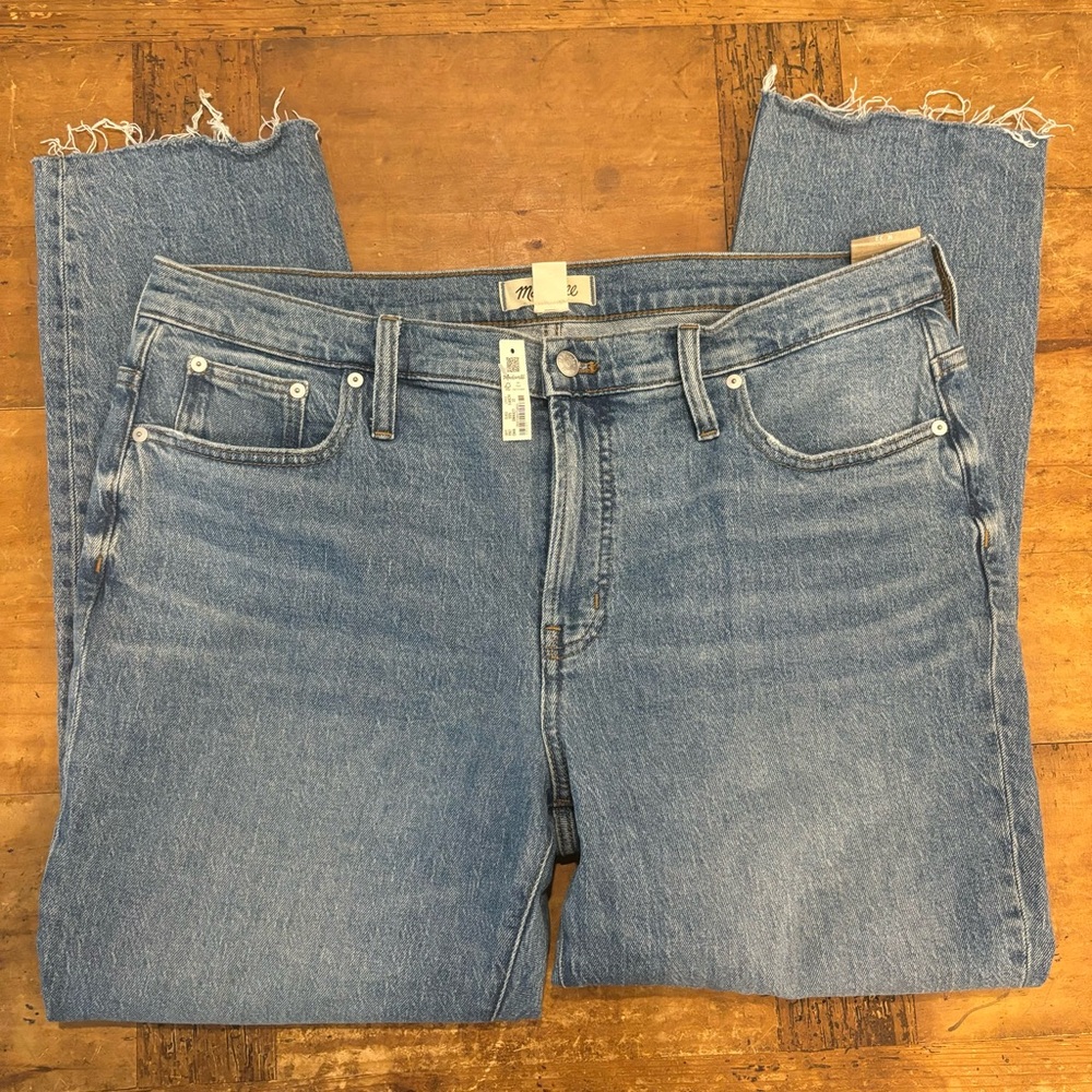 Madewell Jeans Women's 32 The Perfect Vintage Jean Straight Leg Mid Rise